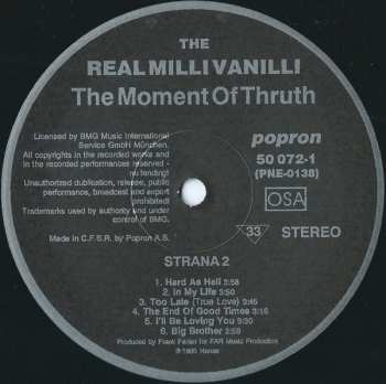 LP The Real Milli Vanilli: The Moment Of Truth (The 2nd Album) 543586