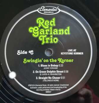 3LP The Red Garland Trio: Swingin' On The Korner: Live at Keystone Korner LTD | NUM 354346