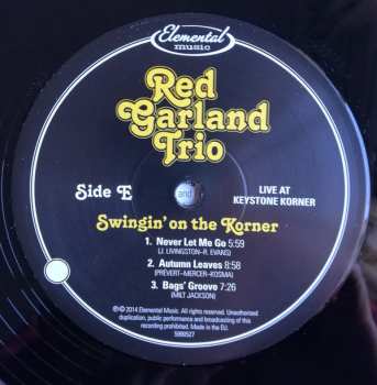 3LP The Red Garland Trio: Swingin' On The Korner: Live at Keystone Korner LTD | NUM 354346