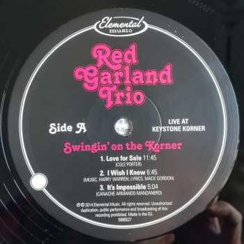 3LP The Red Garland Trio: Swingin' On The Korner: Live at Keystone Korner LTD | NUM 354346