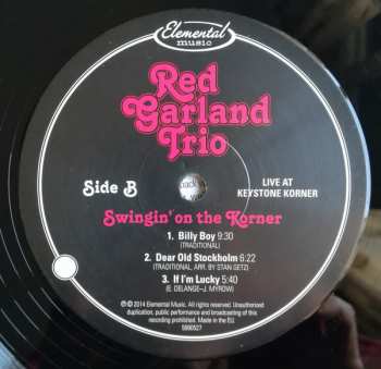 3LP The Red Garland Trio: Swingin' On The Korner: Live at Keystone Korner LTD | NUM 354346