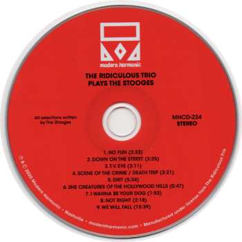 CD The Ridiculous Trio: Plays The Stooges 600007