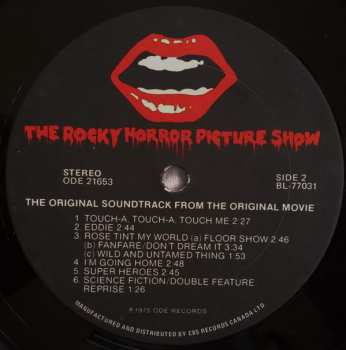 LP "The Rocky Horror Picture Show" Original Cast: The Rocky Horror Picture Show - Original Sound Track 512323