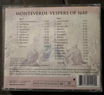 2CD The English Cornett And Sackbut Ensemble: Monteverdi:  Vespers Of 1610 326609