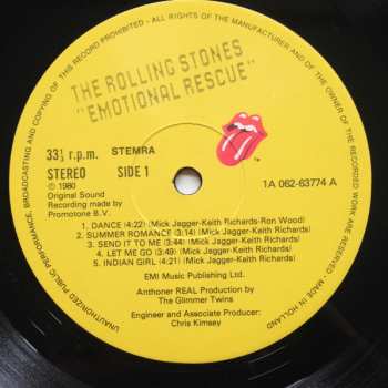 LP The Rolling Stones: Emotional Rescue 644437