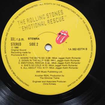 LP The Rolling Stones: Emotional Rescue 644437