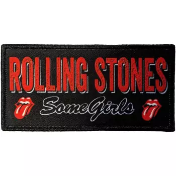 Standard Printed Patch Some Girls Logo The Rolling Stones