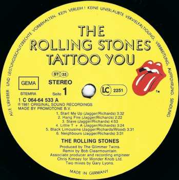 LP The Rolling Stones: Tattoo You 651156