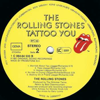 LP The Rolling Stones: Tattoo You 651156