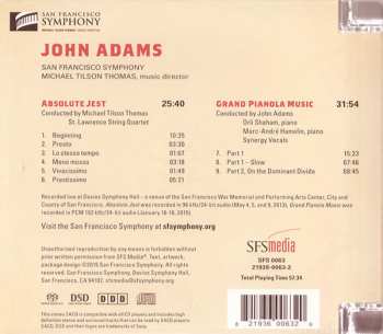 SACD John Adams: Absolute Jest / Grand Pianola Music 301555