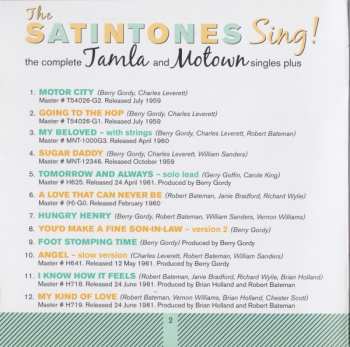 CD The Satintones: The Satintones Sing! The Complete Tamla And Motown Singles Plus LTD 234540