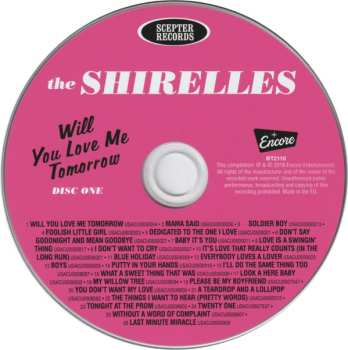 2CD The Shirelles: Will You Love Me Tomorow 599485