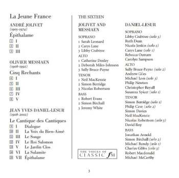 CD The Sixteen: La Jeune France 548759