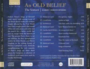 CD The Sixteen: An Old Belief 599399