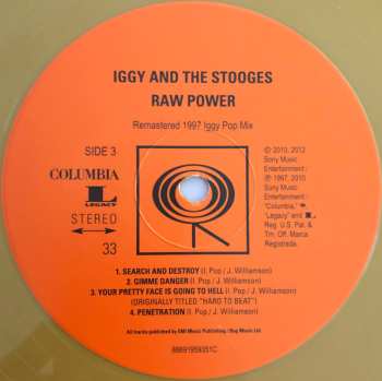 2LP The Stooges: Raw Power CLR 635302