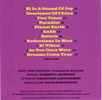 CD The Sun Ra Arkestra: Sound Of Joy 644325