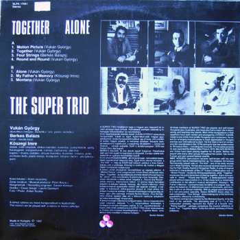 LP The Super Trio: Together Alone 616470