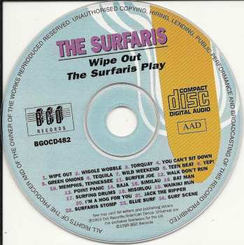 CD The Surfaris: Wipe Out / The Surfaris Play 642180