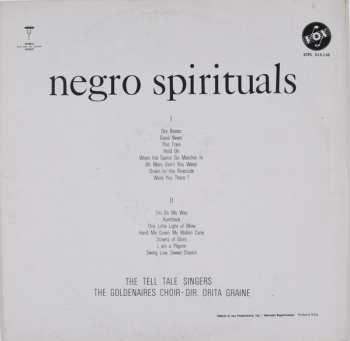 LP The Tell Tale Singers: Negro Spirituals 610391