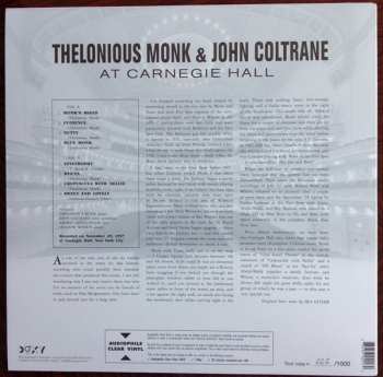 LP John Coltrane: At Carnegie Hall CLR | LTD | NUM 651804