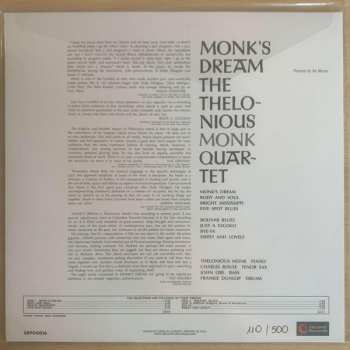 LP The Thelonious Monk Quartet: Monk's Dream CLR | LTD 571401