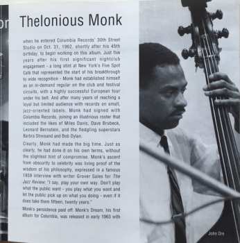 CD The Thelonious Monk Quartet: Monk's Dream 663989