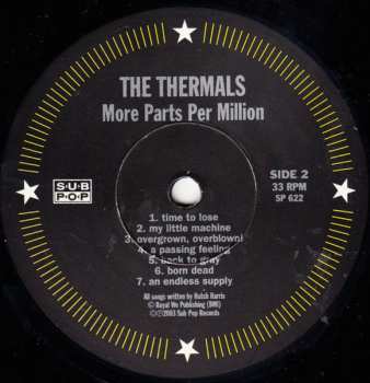 LP The Thermals: More Parts Per Million 545436