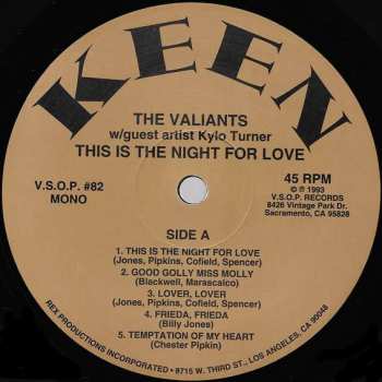 LP The Valiants: This Is The Night For Love 607513