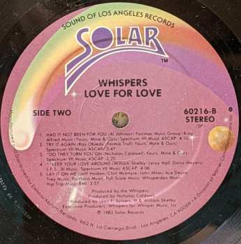 LP The Whispers: Love For Love 543706