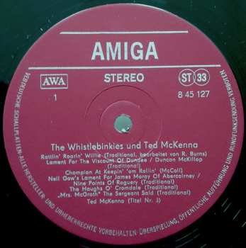 LP The Whistlebinkies: The Whistlebinkies & Ted McKenna 283546