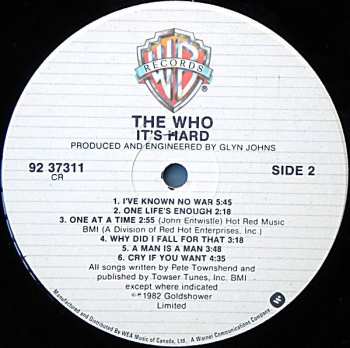 LP The Who: It's Hard 649796