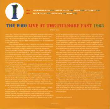 3LP The Who: Live At The Fillmore East 1968 288487