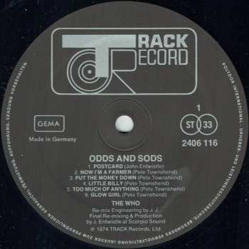 LP The Who: Odds & Sods 636157