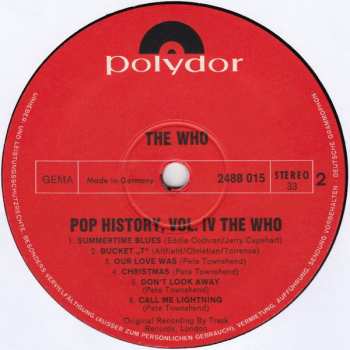 2LP The Who: Pop History Vol 4 636158