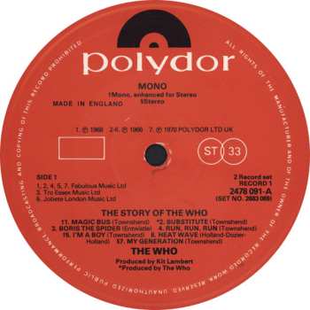 2LP The Who: The Story Of The Who 625441