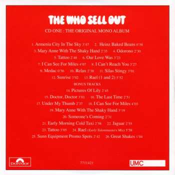 5CD/2SP/Box Set The Who: The Who Sell Out DLX 40309