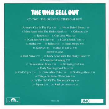 5CD/2SP/Box Set The Who: The Who Sell Out DLX 40309