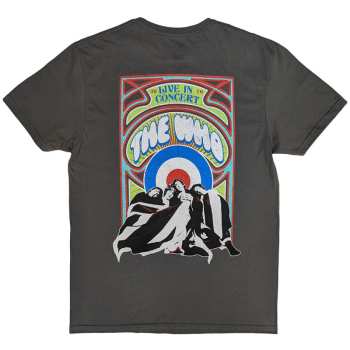 Merch The Who: The Who Unisex T-shirt: Flag Cartoon (back Print) (xx-large) XXL