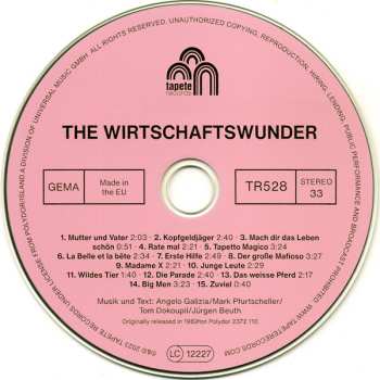 CD The Wirtschaftswunder: The Wirtschaftswunder  566281