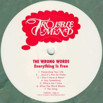 LP The Wrong Words: Everything Is Free LTD 89652