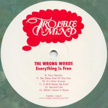 LP The Wrong Words: Everything Is Free LTD 89652