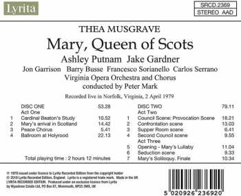 2CD Thea Musgrave: Mary Queen Of Scots 330308