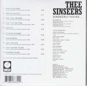 CD Thee Sinseers: Sinseerly Yours 616000