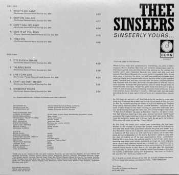 LP Thee Sinseers: Sinseerly Yours CLR 571646