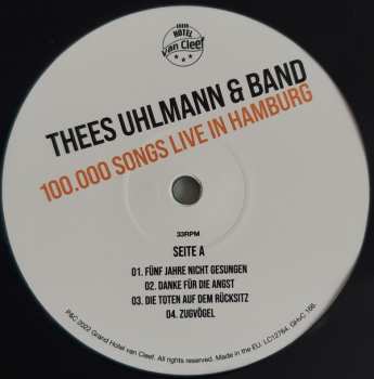 3LP Thees Uhlmann & Band: 100.000 Songs Live In Hamburg LTD | CLR 406770