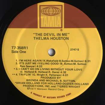 LP Thelma Houston: The Devil In Me 651179