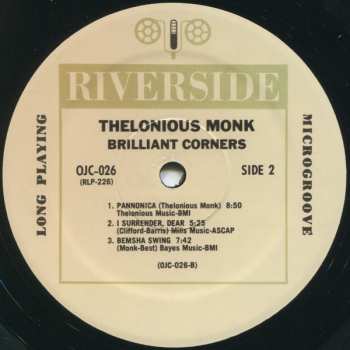 LP Thelonious Monk: Brilliant Corners 606235