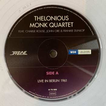 LP The Thelonious Monk Quartet: Live In Berlin 1961 /  Live In Essen 1959 CLR | LTD 607954