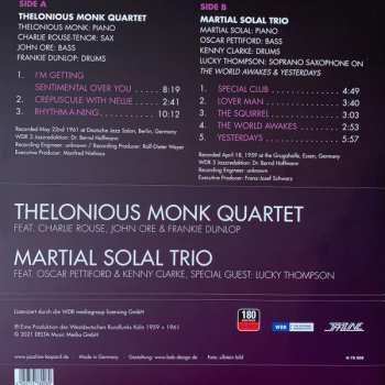 LP The Thelonious Monk Quartet: Live In Berlin 1961 /  Live In Essen 1959 CLR | LTD 607954