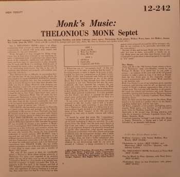 LP Thelonious Monk Septet: Monk's Music LTD 618166